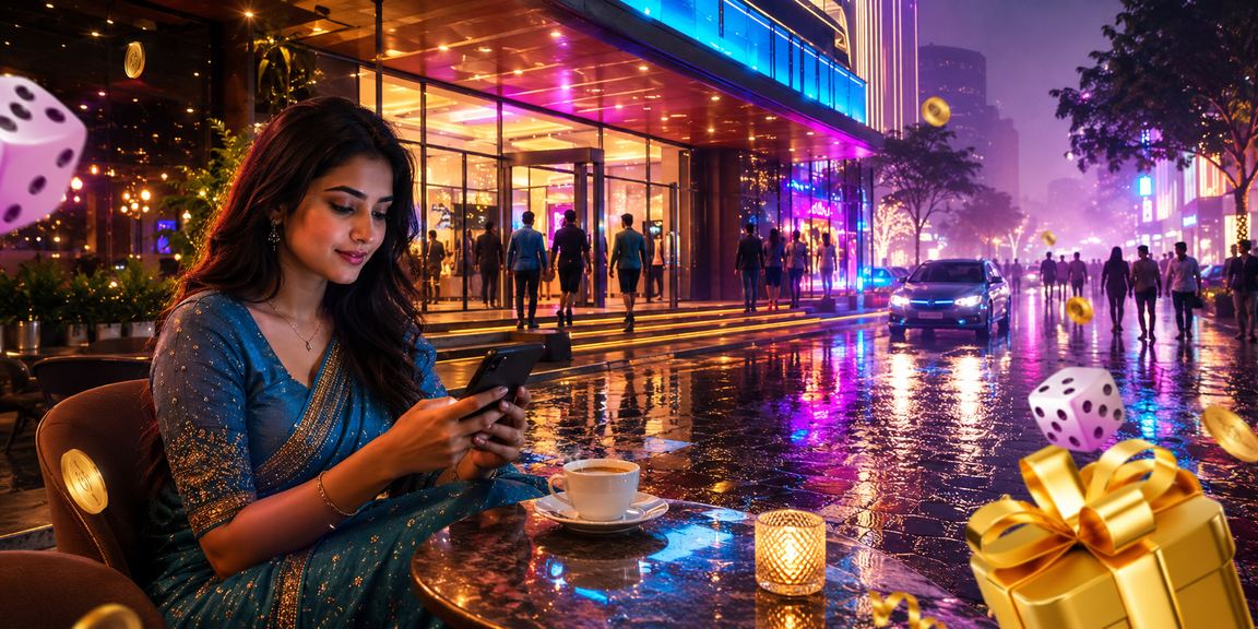 A user playing a dice game under neon lights in Rangpur